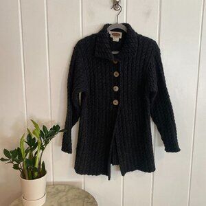 Hand-Finished Sweaters of Ireland Wool Cardigan